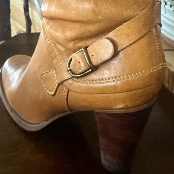 MADE IN BRAZIL-vintage leather high-heeled boots - Picture 14 of 16